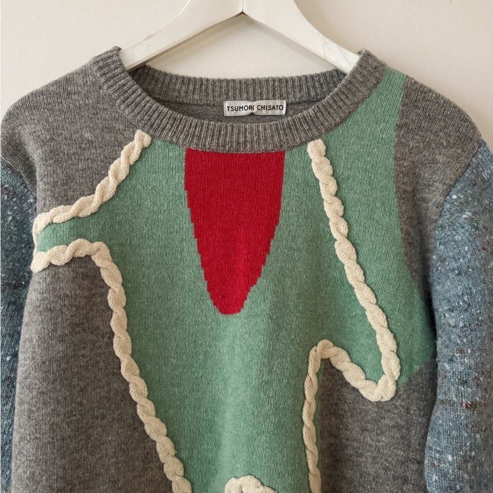 Rare Tsumori Chisato Wool + Silk Crewneck - Picture 2 of 6